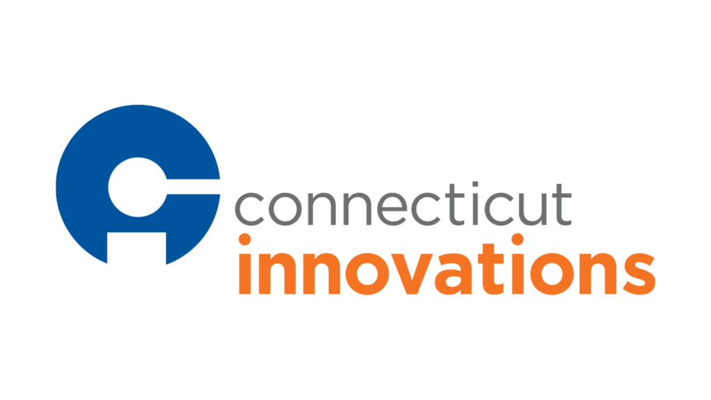 Logo of Connecticut Innovations featuring a stylized blue C that cleverly breaks to form an I, symbolizing innovation. To the right, connecticut is elegantly written in gray lowercase letters, with innovations in vibrant orange lowercase letters.