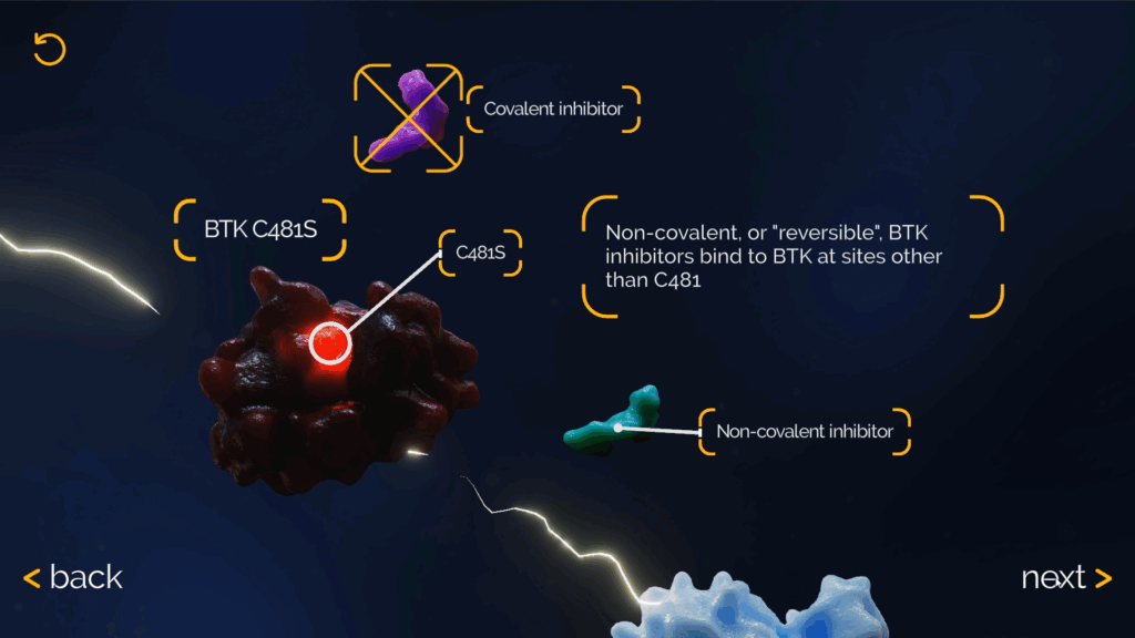 Non-covalent inhibitors are effective with BTK C481S variants